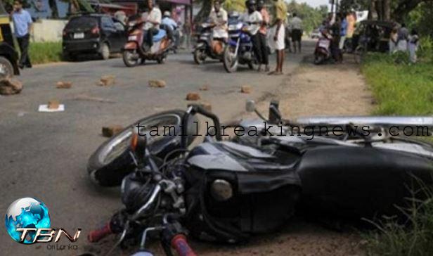 accident in poonakary kilinochchi