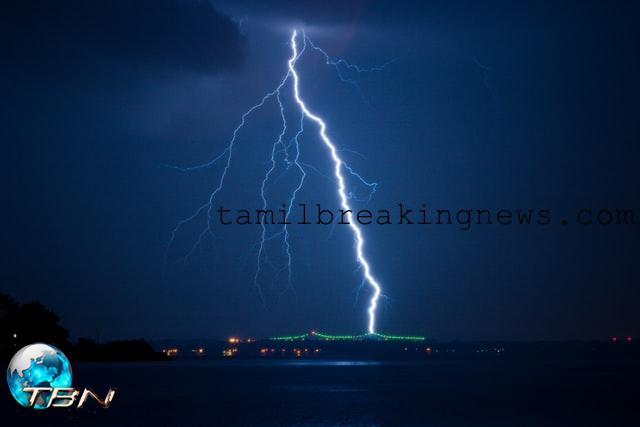 Lightning strike in sri lanka